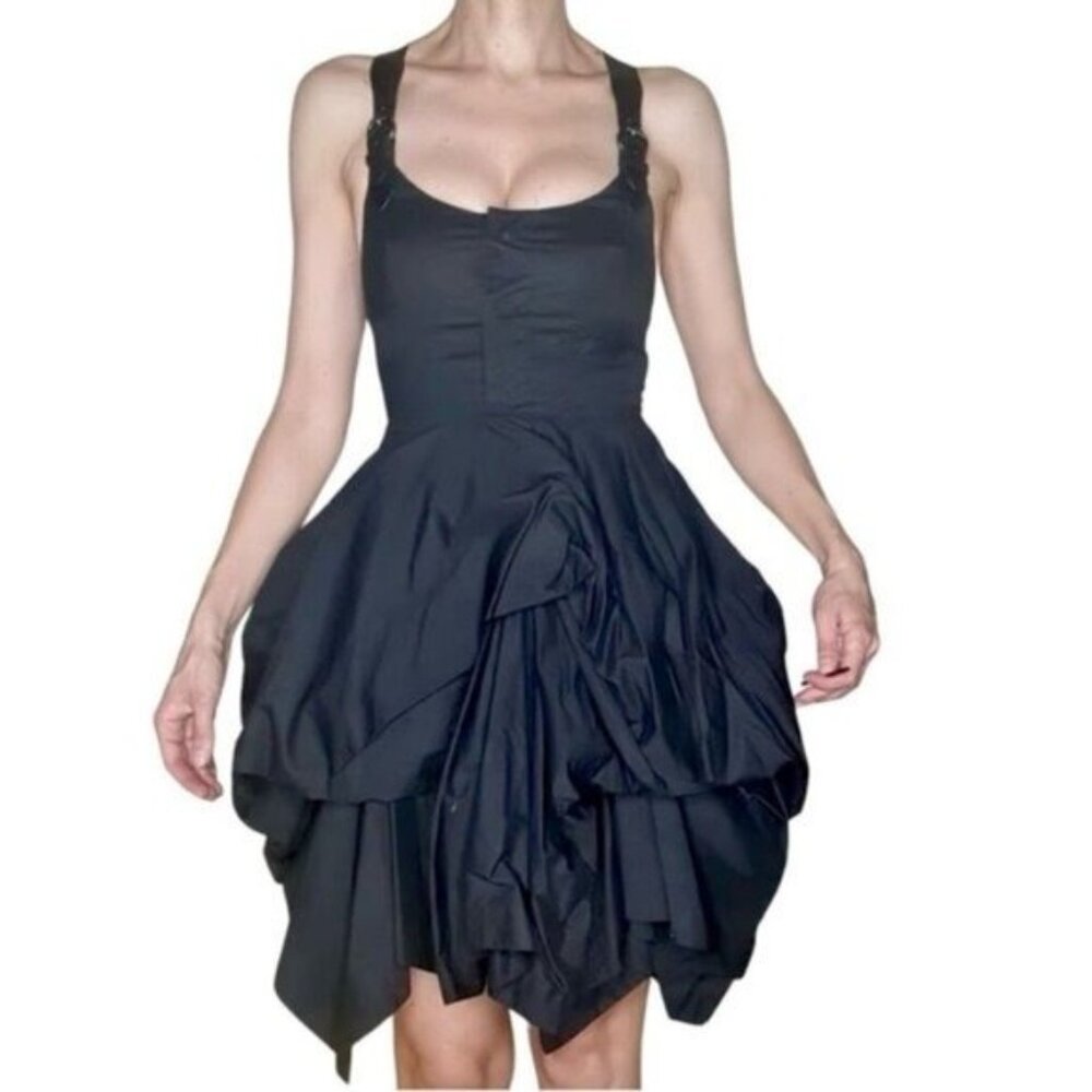 AllSaints Nightingale Iconic Melody Dress in Black